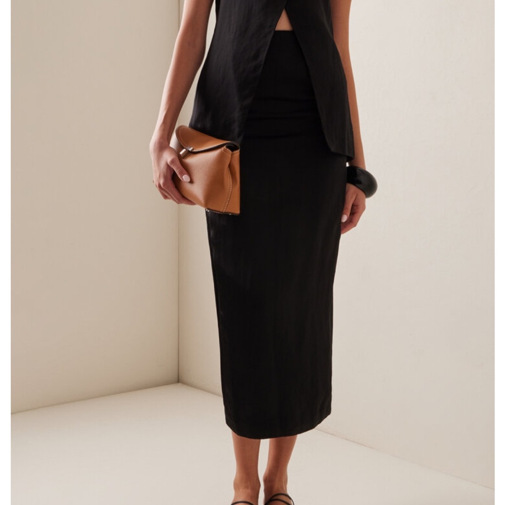 Posse Gigi Linen-Blend Maxi Skirt | Moda Operandi
